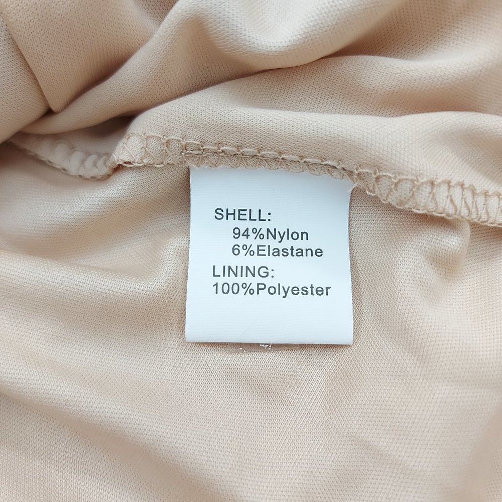 Dressystar Halter Floral Lace Cocktail Bridesmaid Dress High-Low Small Beige - Picture 12 of 12